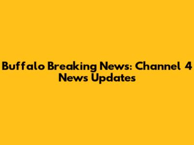 Buffalo Breaking News: Channel 4 News Updates