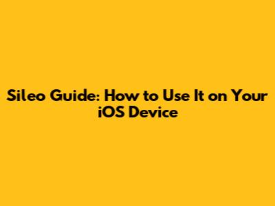 Sileo Guide: How to Use It on Your iOS Device