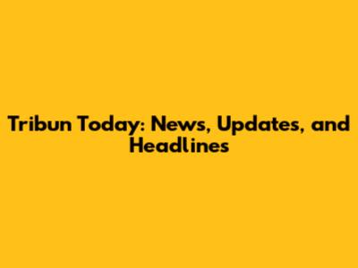 Tribun Today: News, Updates, and Headlines