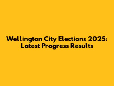 Wellington City Elections 2025: Latest Progress Results