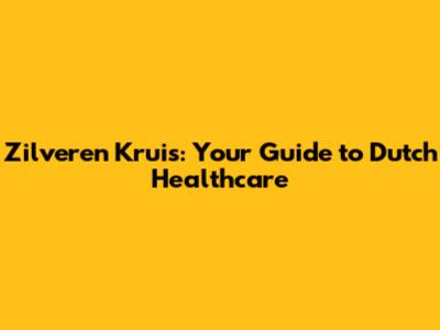 Zilveren Kruis: Your Guide to Dutch Healthcare