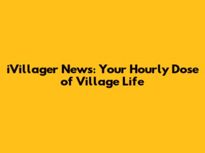 iVillager News: Your Hourly Dose of Village Life